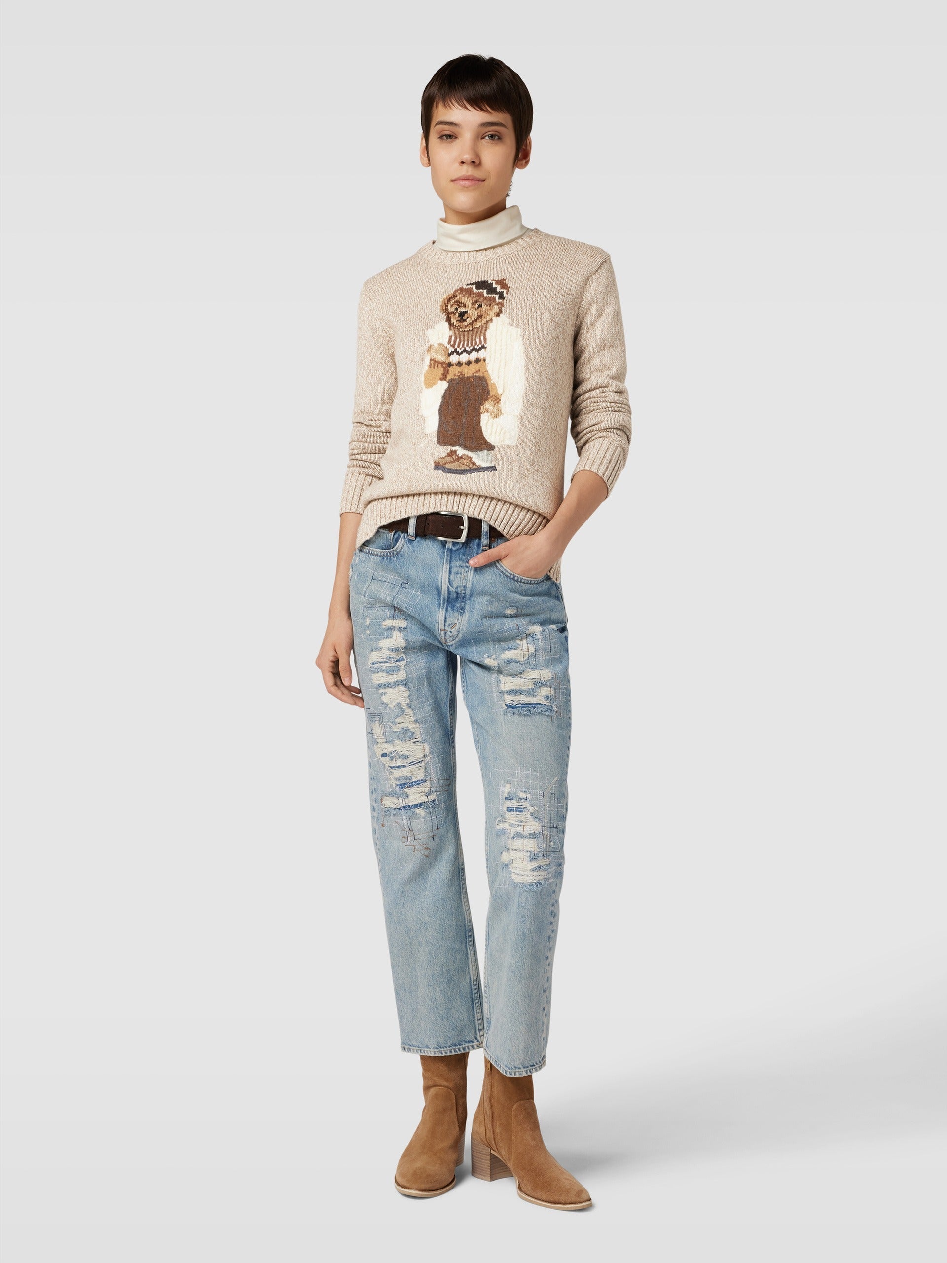 Sweater Ralph & Lauren | Bear White Coat