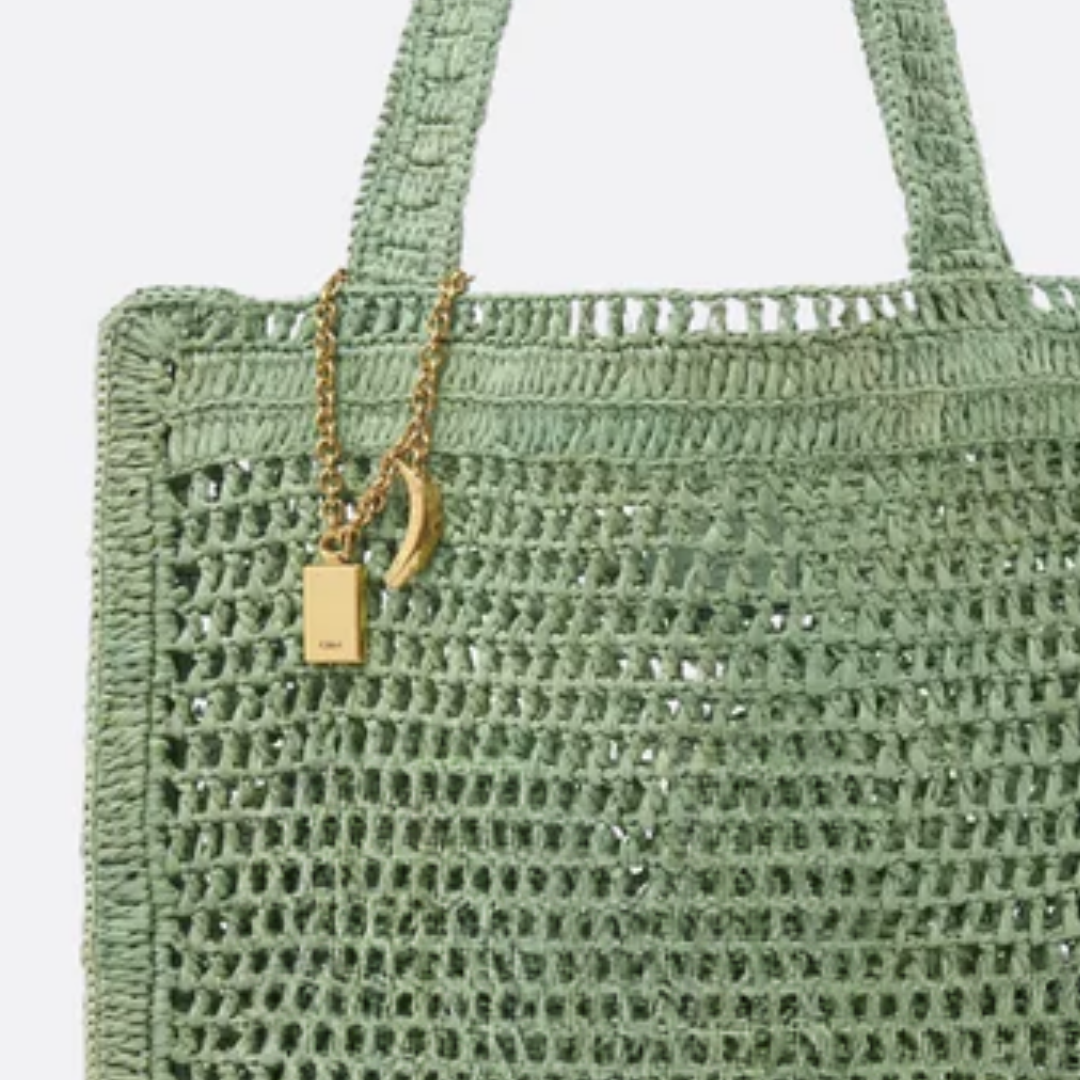 Bag Summer Banana in Raffia