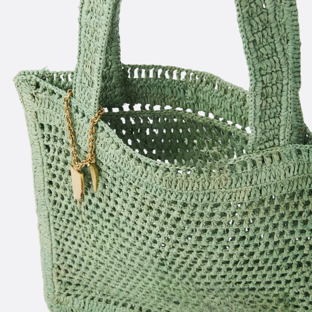 Bag Summer Banana in Raffia